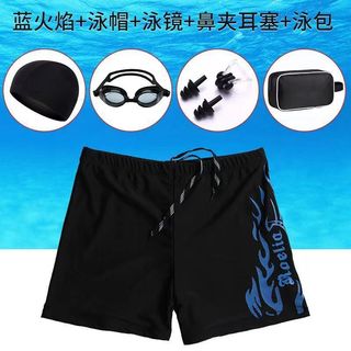 Calção de banho masculino adulto calção de banho confortável Boxer solto de secagem rápida Prof