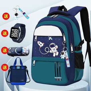 Mochila escolar infantil para meninos, leve e com design ergonômico QGIQ