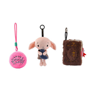 Genuíno Harry Potter Bolo de Aniversário Dobi Elf Monster Book Boneca Pingente de Pelúcia Desenhos Animados Presente Bon