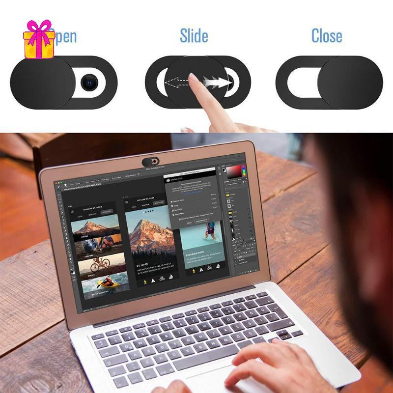 [INTH] 20 Pcs Universal Ultra Fino Capa Para Câmera De Laptop Slide Privacidade Webcam Stiers Computador Bloer Slider [M