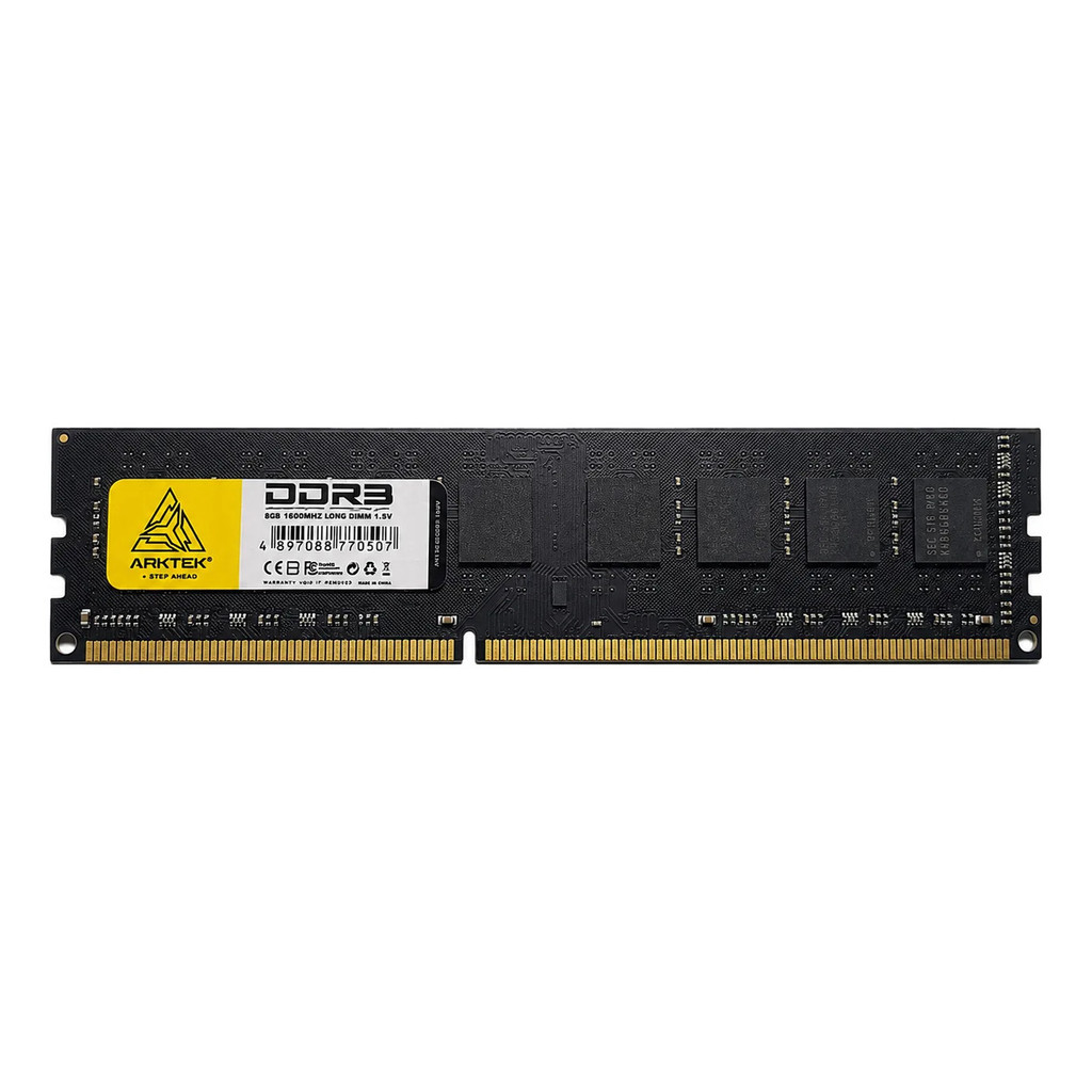 Memória Ram Arktek 8gb Ddr3 1600mhz Desktop Akd3s8p1600