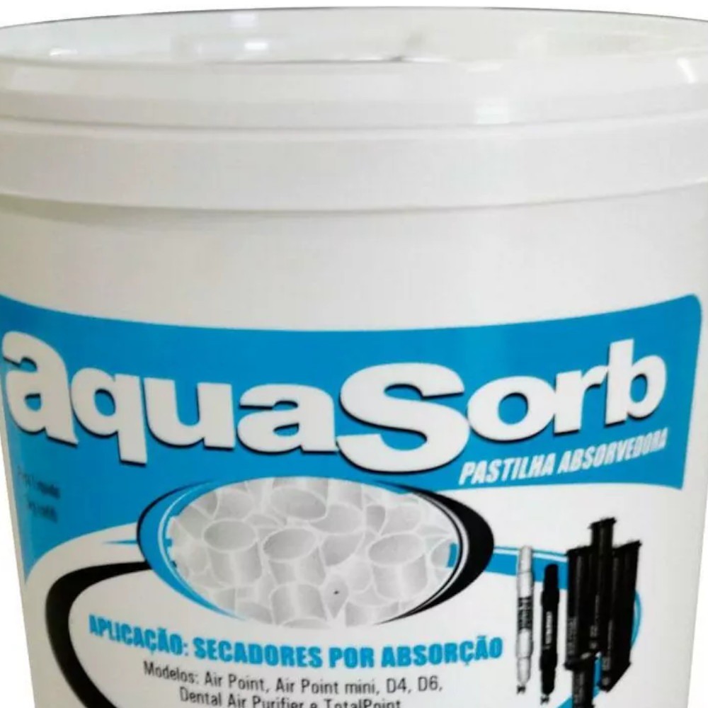Pastilha absoverdora para secador ar 3Kg Aqua-sorb - Metalplan — imagem 2 de 2