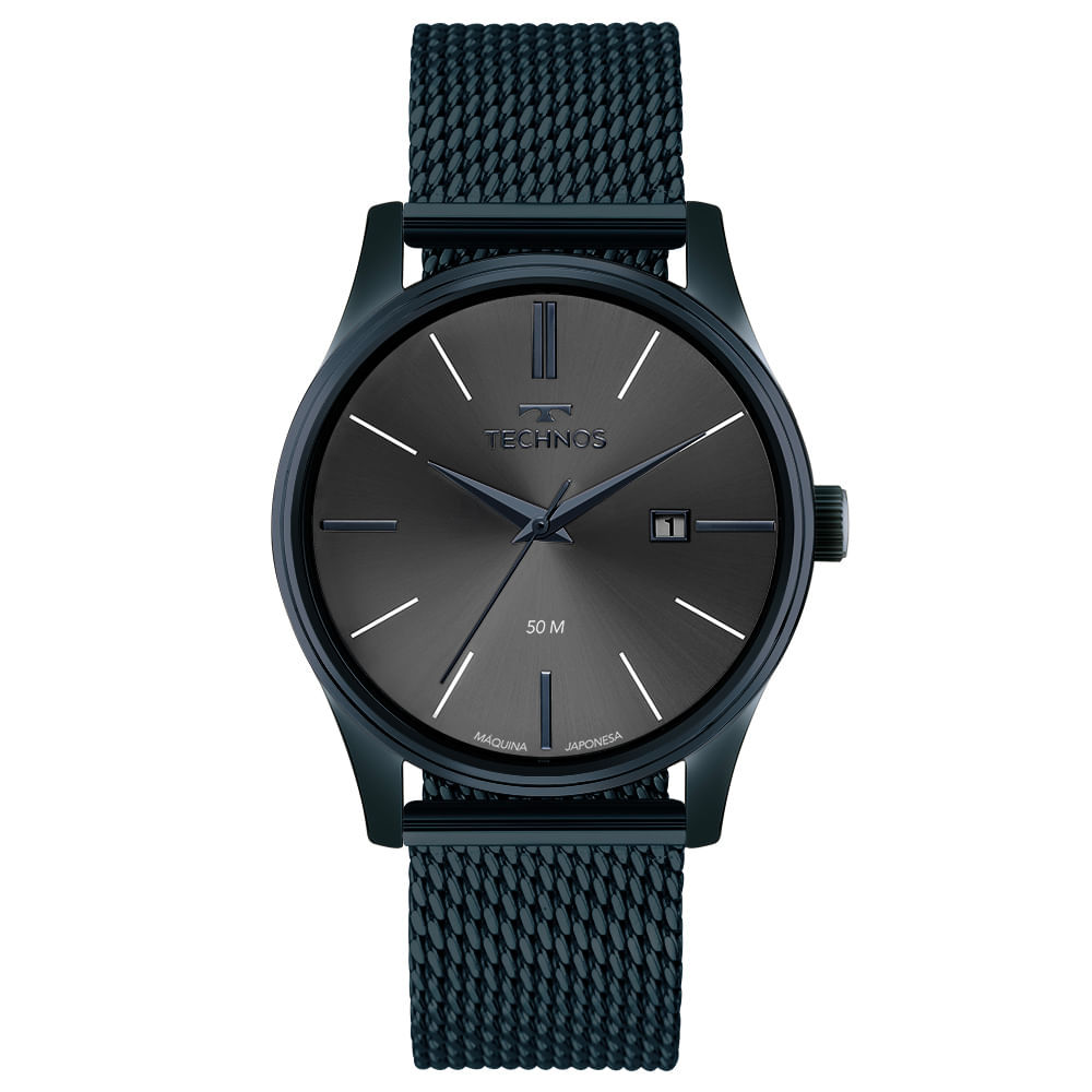 Relógio Technos Masculino Steel Azul - 2115UBN/1F