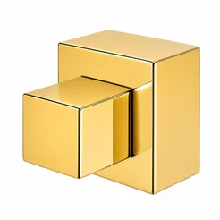 Acabamento de Registro Quadrado 50mm Dourado Canopla em Metal