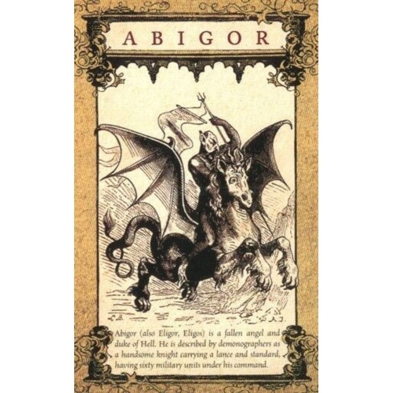 Quadro Decorativo Abigor Demon Goetia Placa Decorativa MDF tamanho A4 28x20 Envio Imediato