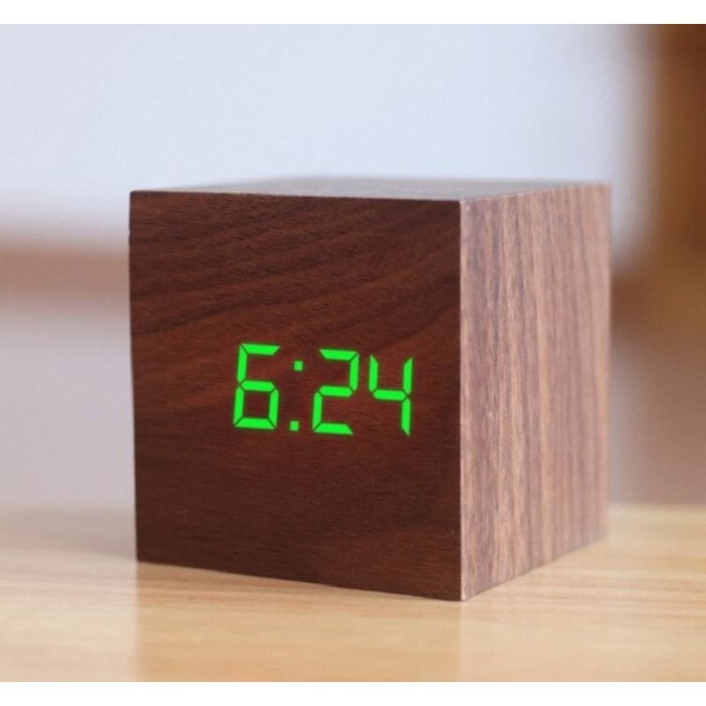 Relogio Despertador Digital Cubo LED Alarme Relógio Esportes Fitness Saúde Monitoramento Premium Original Profissional