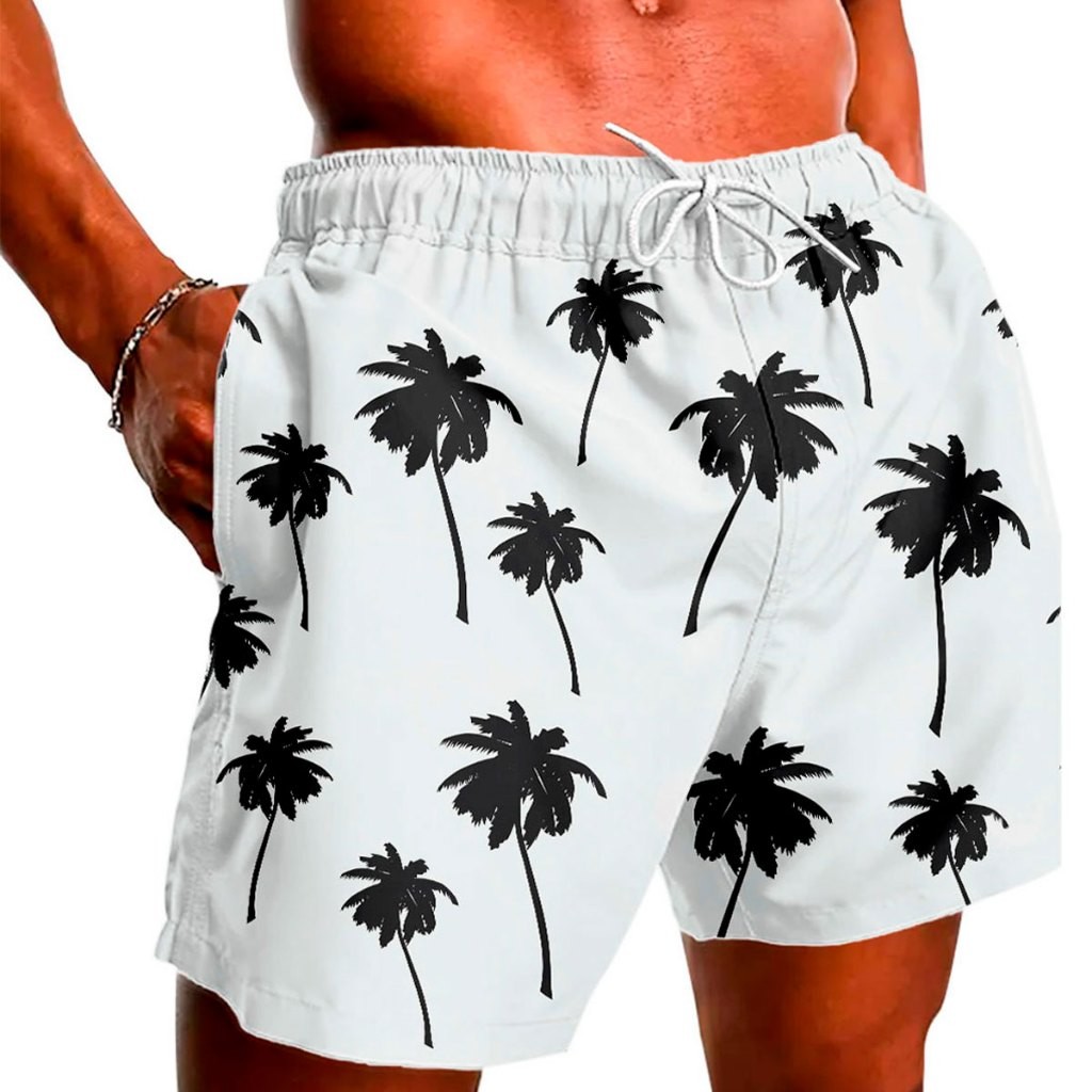 Short Bermuda Tactel Elastano Moda Praia Casual Mauricinho Masculino Verão Qualidade Moderna
