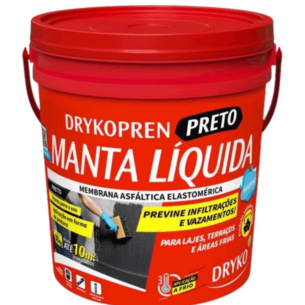 Manta Líquida Asfáltica DRYKOPREN Preto 3,6L DRYKO
