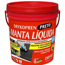 Manta Líquida Asfáltica DRYKOPREN Preto 3,6L DRYKO