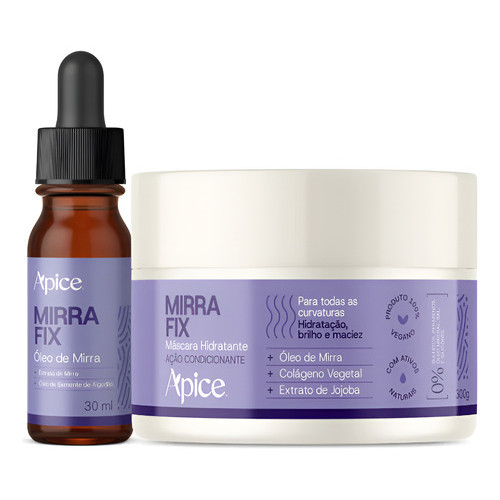 Kit Apice Mirra Fix - Máscara 300g E Óleo 30ml (2 Itens)