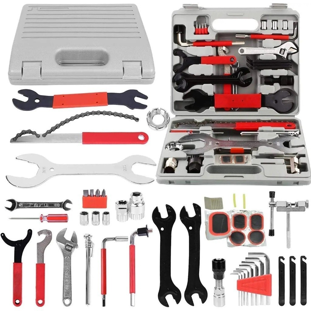Kit Ferramentas Bike Maleta Completa Profissional 44 Peças Chave Extrator Bicicleta