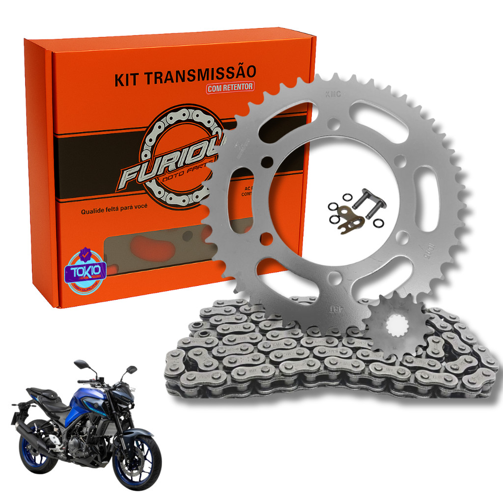 Kit Relação Yamaha Mt03 Completo Com Retentor 2016/2024 em Oferta na Shopee