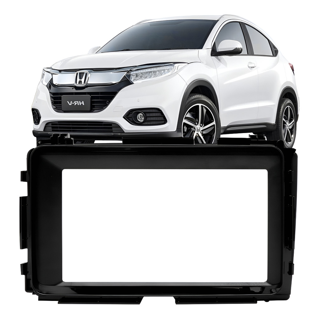Moldura Multimidia 9 Polegadas 2din Honda Hrv 2015 A 2021 em Oferta na Shopee