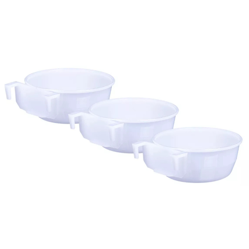 Kit Banheira Suspensa para Gaiola Pequena Redonda Pássaros 110ml em Oferta na Shopee