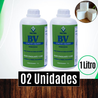 Cx 02 unds Coalho Líquido 1 Litro Coagulante Pepsina Queijos Frescal canastra requeijão - Bela Vista em Oferta na Shopee