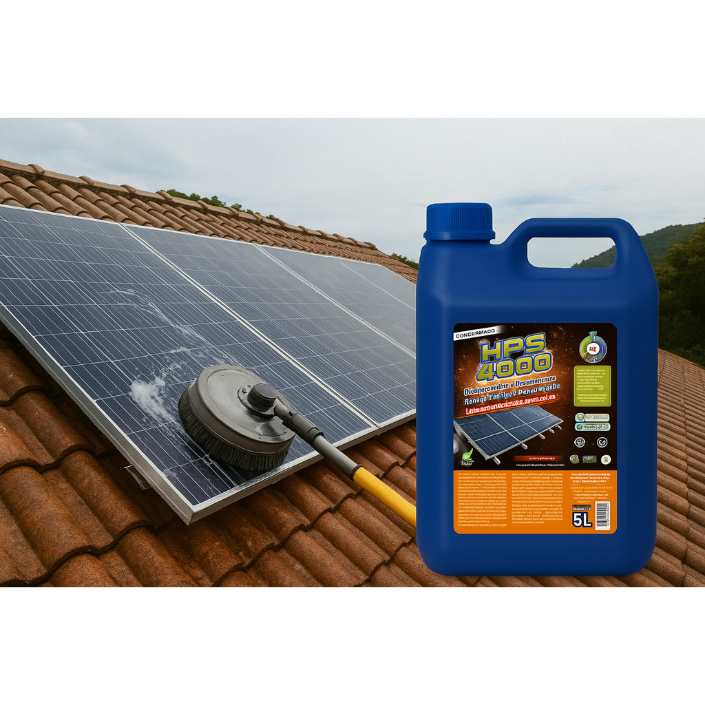 Limpador Desincrustante Desengraxante HPS 4000 p/ Placa Solar 05 Lt