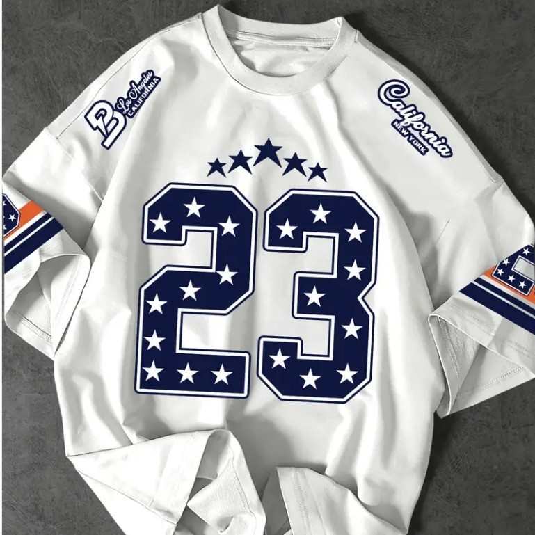 Camiseta T-shirt Los Angeles California 23 Jersey Premium Streetwear Futebol Americano