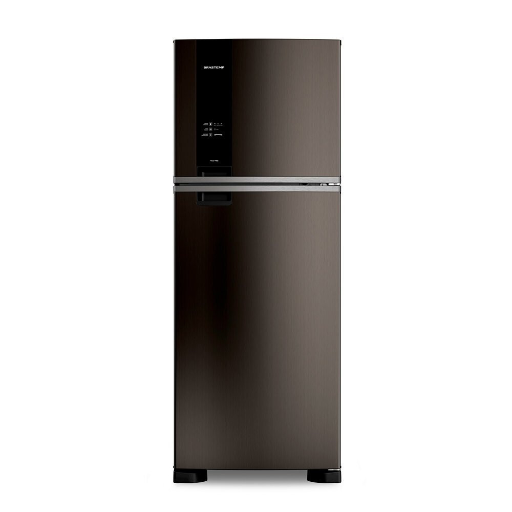 Geladeira Brastemp Frost Free Duplex 463 Litros Black Inox Fresh Box - BRM55FE