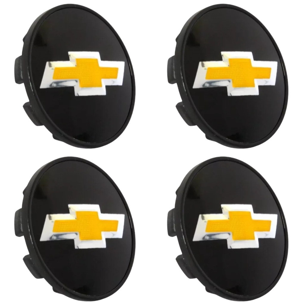 Kit Jogo 4 Calotinhas Centro de Roda GM Elite Preto 55 Vectra Prisma Cobalt em Oferta na Shopee