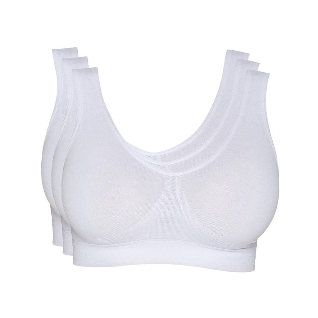 Kit 3 Tops Hanes Alças Largas sem Costura 5762 em Oferta na Shopee