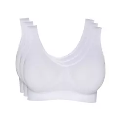 Kit 3 Tops Hanes Alças Largas sem Costura 5762