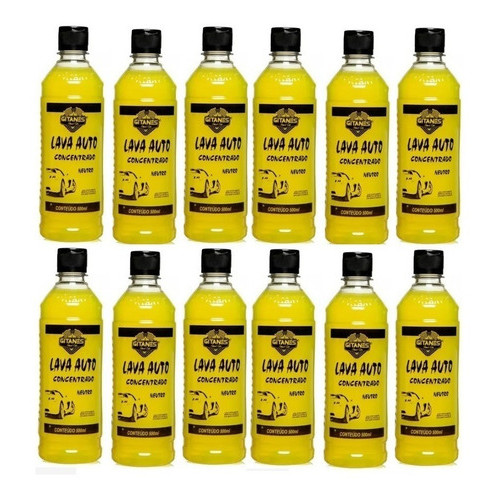 Atacado C/ 12 Pçs Lava Auto Shampoo Cremoso Automotivo 500ml - Gitanes
