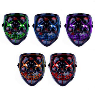 Acessório Máscara Noite de Crime de Halloween Com Led em Oferta na Shopee