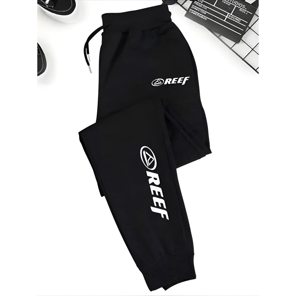 Calça Moletom Fitness Algodão Reef Arte Treino Gym Unissex