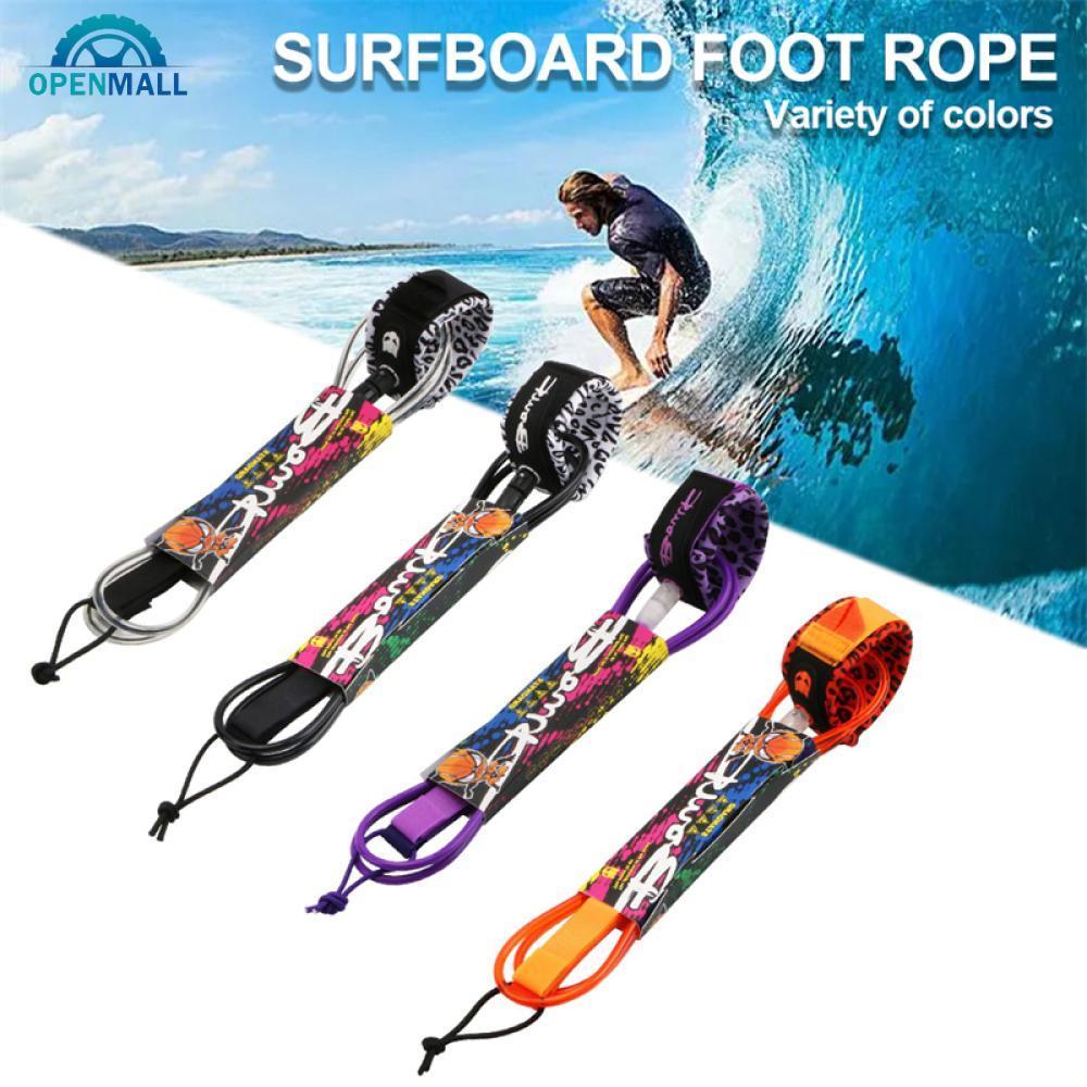 OPENMALL 6-12ft Surf Perna Corda Prancha Trela 7mm TPU Inflável Paddle Board Longboard SUP Pé N8P3