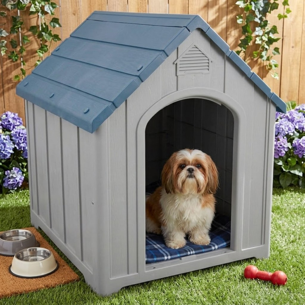 Casa Casinha para Cachorro Média Resistente Impermeável Fácil Montagem Syberflex