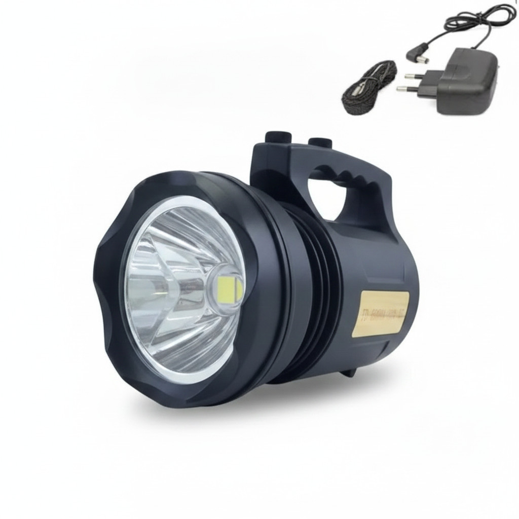 Lanterna Tática Profissional T6 LED 30W Bivolt Recarregável Longo Alcance Aventura Camping Tril