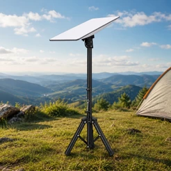Suporte Tripé para Antena Starlink Mini Rotação 360° Ajuste Expansível Travamento Fixo ASL-SP3201 MINI