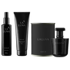 Combo Kit Perfume La Luna Deo Colonia + Body Splash + Hidratante Perfumado Ciclo Cosméticos