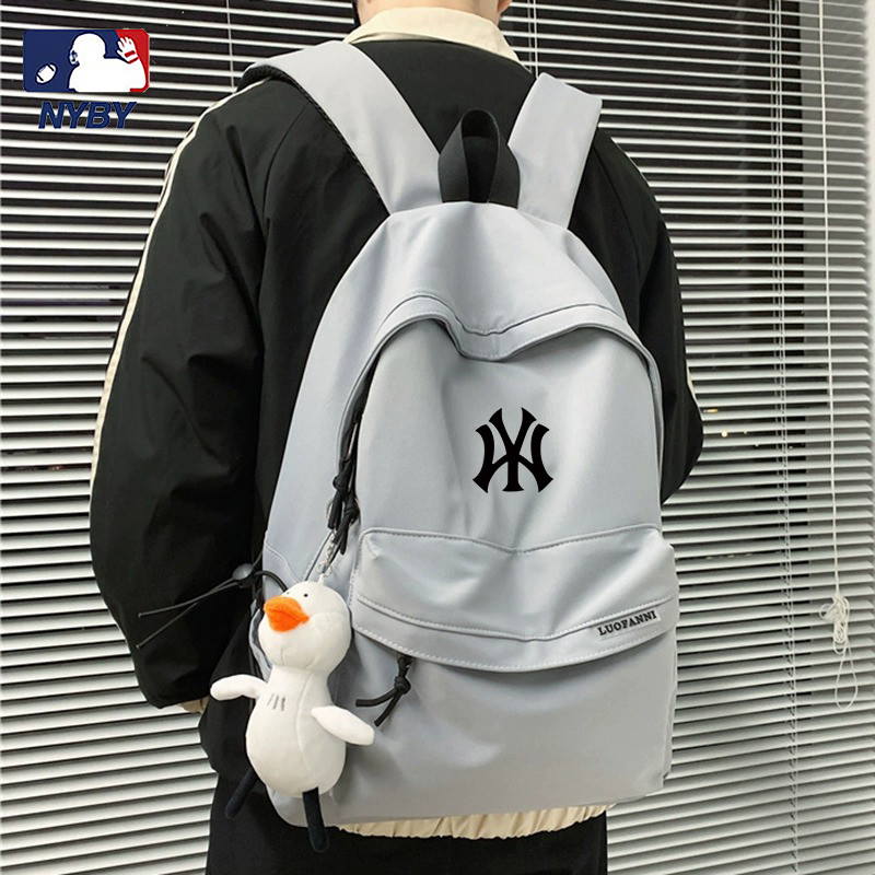 Mochila escolar masculina, estudante universitário, menino, novo estilo, adolescente, escola secundária, roupa de rua, A