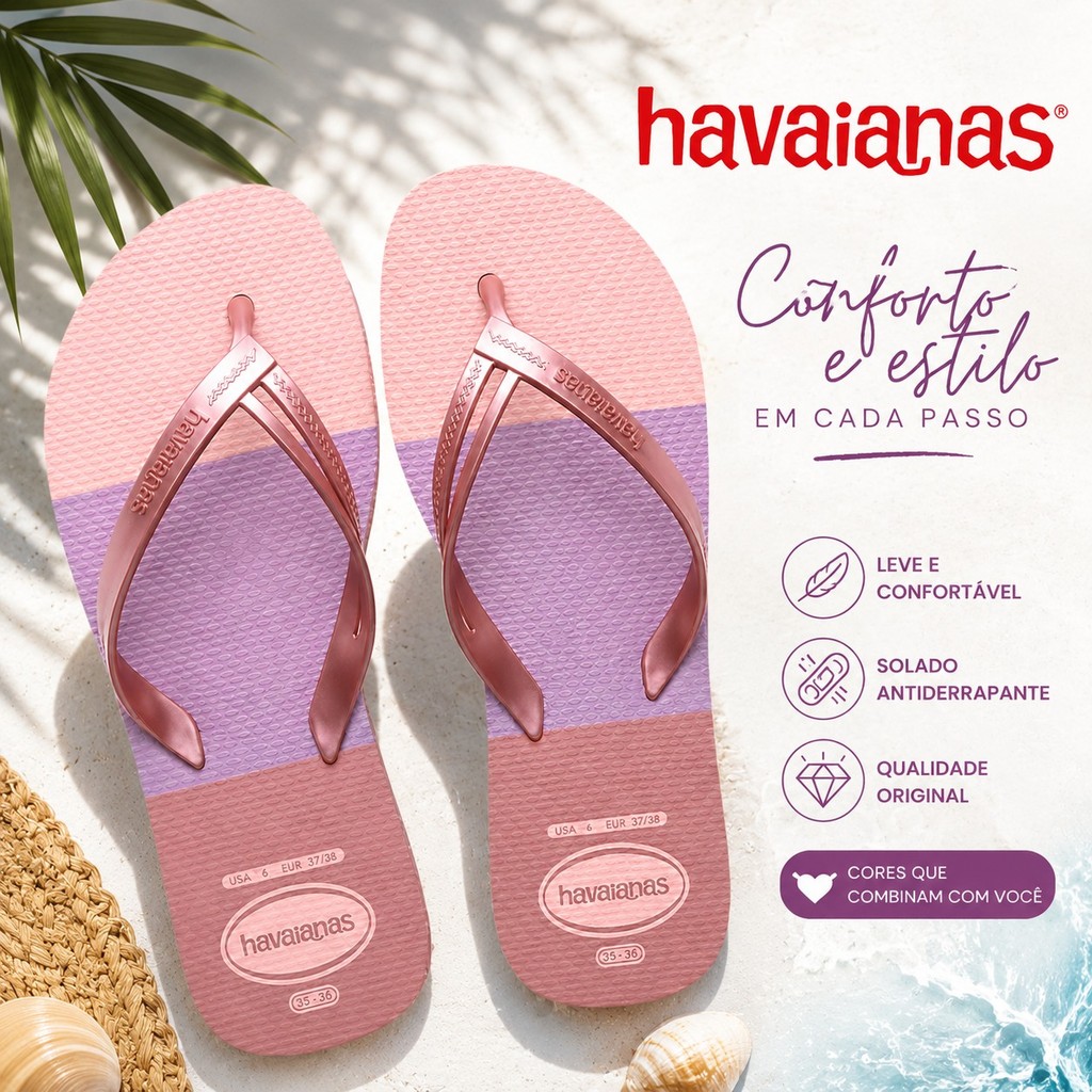 Havaianas Elegance Original Chinelo Mais Vendidos
