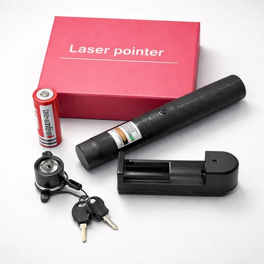 Laser Pointer Recarregável USB Brinquedo Interativo para Pets Indicador para Apresentações e Aulas