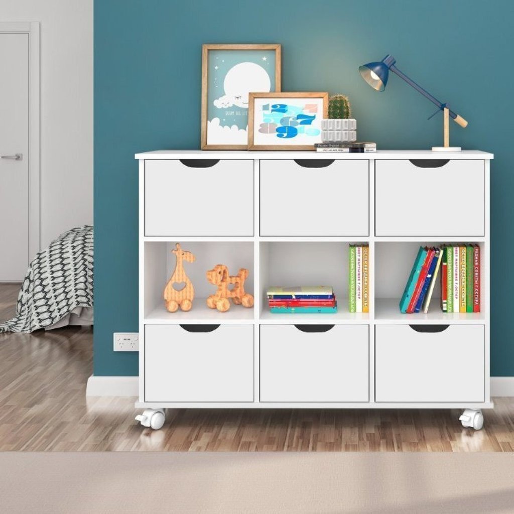 Nicho Organizador com 6 Gavetas Branco Branco