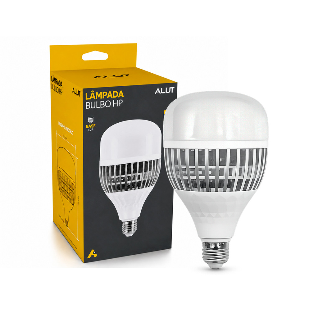 Lampada Led Bulbo Hp 70w 80w ou 100w 6500k Branco Frio 110v/220v Bivolt E27 Alut By Avant
