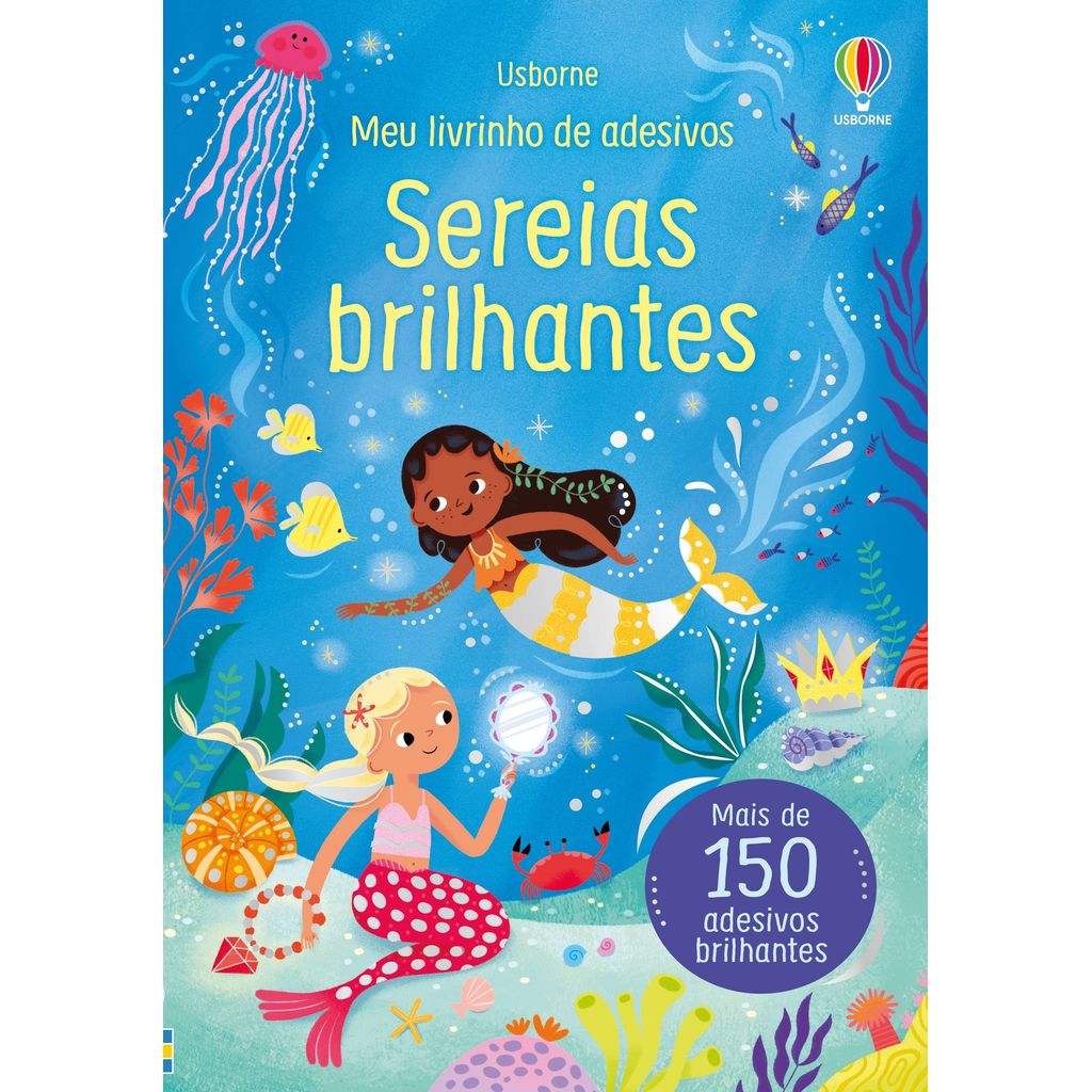 Livro Adesivos brilhantes: Sereias brilhantes- Ed Usborne