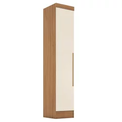 Módulo Guarda-Roupa Smart 1 Porta Espresso Móveis Bege/Cinamomo/Off White Cinamomo/Off White