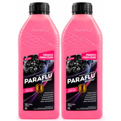 Kit Aditivo Radiador Paraflu 2 Litros Orgânico Rosa Long Life Pronto para uso 103004