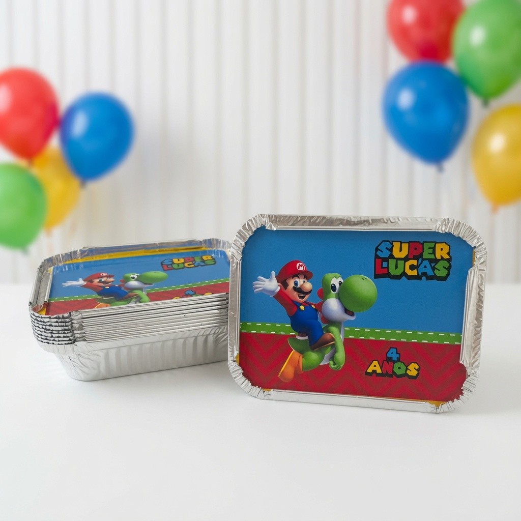 Marmitinha Super Mario Personalizada / Lembrancinha de Festa /Aniversário /  Lembrancinha Infantil