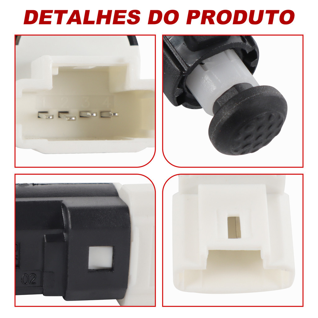 Interruptor De Freio Leve Renault Sandero Logan Duster 2012 2013 2014 1.0/1.6 — imagem 2 de 2