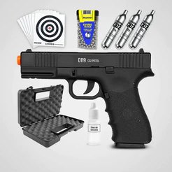 Pistola Pressão D119 Co2 Blowback 4.5mm Slide Metal + Case
