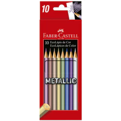 Lápis de cor 10 cores Metallic 120410G\116145 Faber-Castell