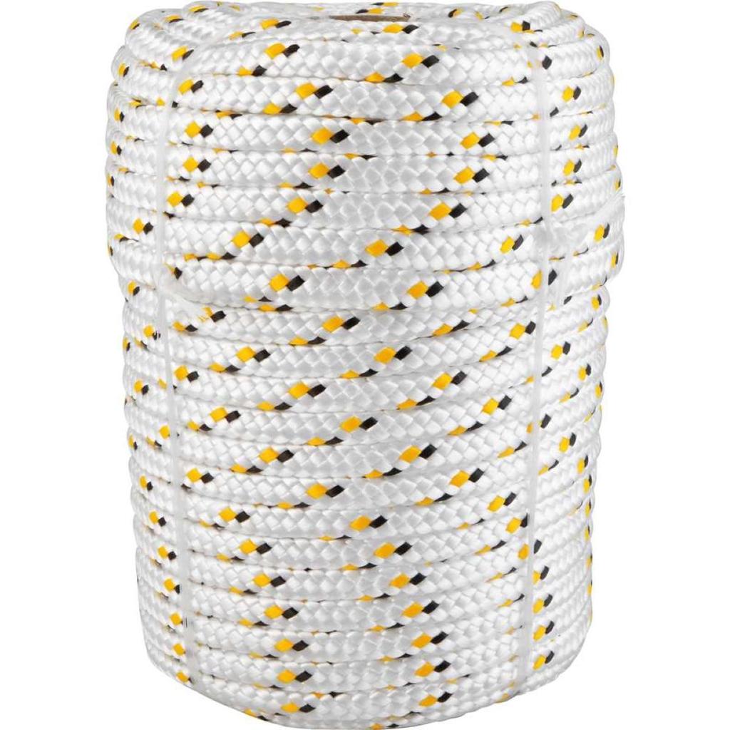 Corda Multifilamento Trançada 10,0mm 2,3kg 50 Metros Branca/