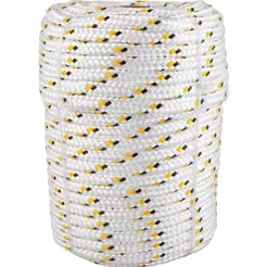 Corda Multifilamento Trançada 10,0mm 2,3kg 50 Metros Branca/