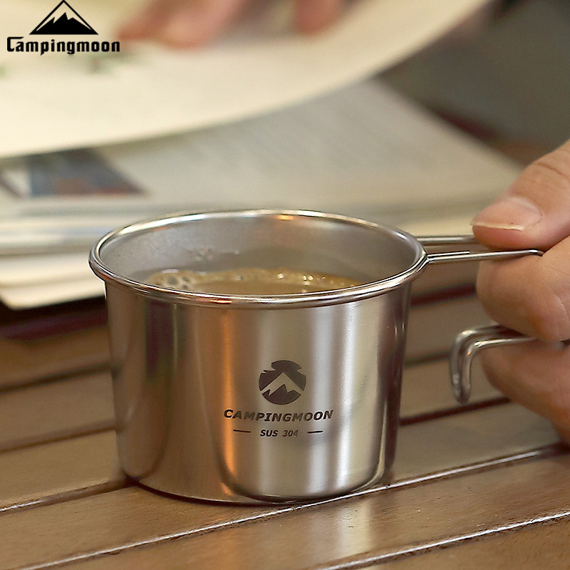 Koman ao ar livre de aço inoxidável neve La caneca cerveja portátil acampamento caneca café 304 aço inoxidável viagem ca
