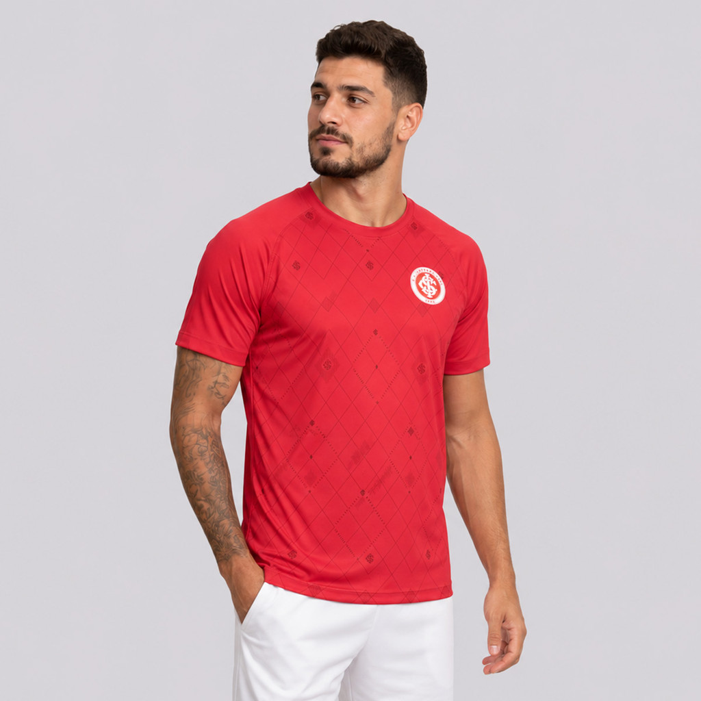 Camisa Internacional Esportiva Dry Fit Vermelha · foto 2