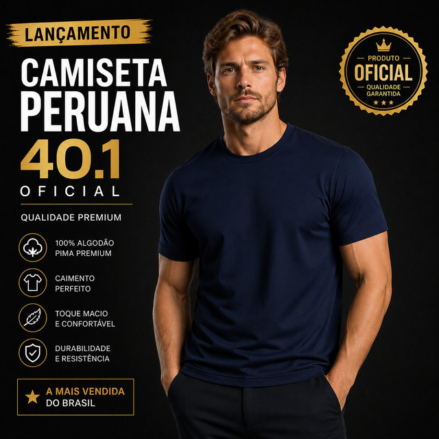 Camiseta Lançamento Malha Peruana Cotton Algodão 40.1 Lisa Básica Masculina Feminina e Plus Size Verão Plus